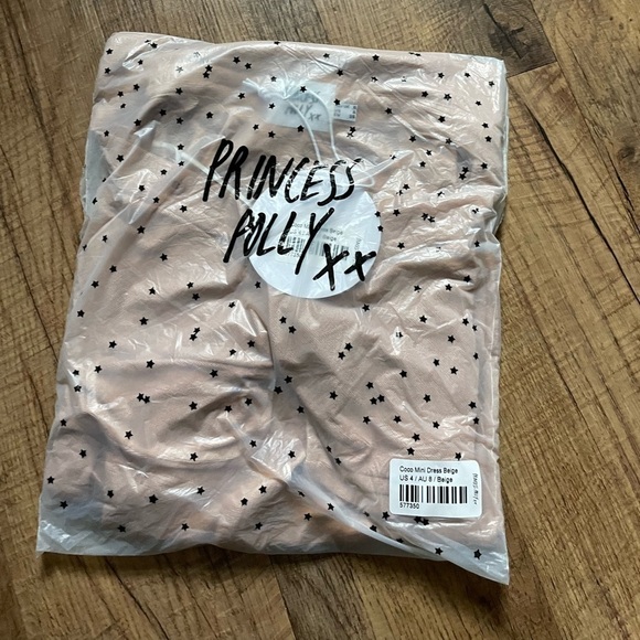 PRINCESS POLLY Coco Mini Dress / Beige - Picture 3 of 4